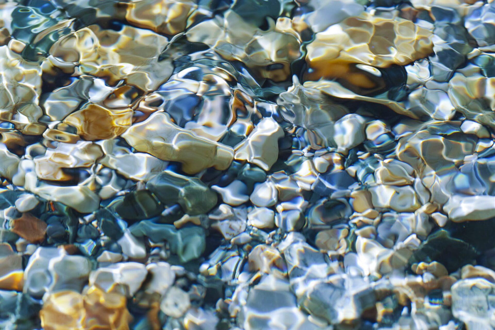 Crystal clear mountain stream